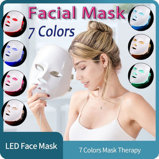 7 colors LED facial mask photon therapy