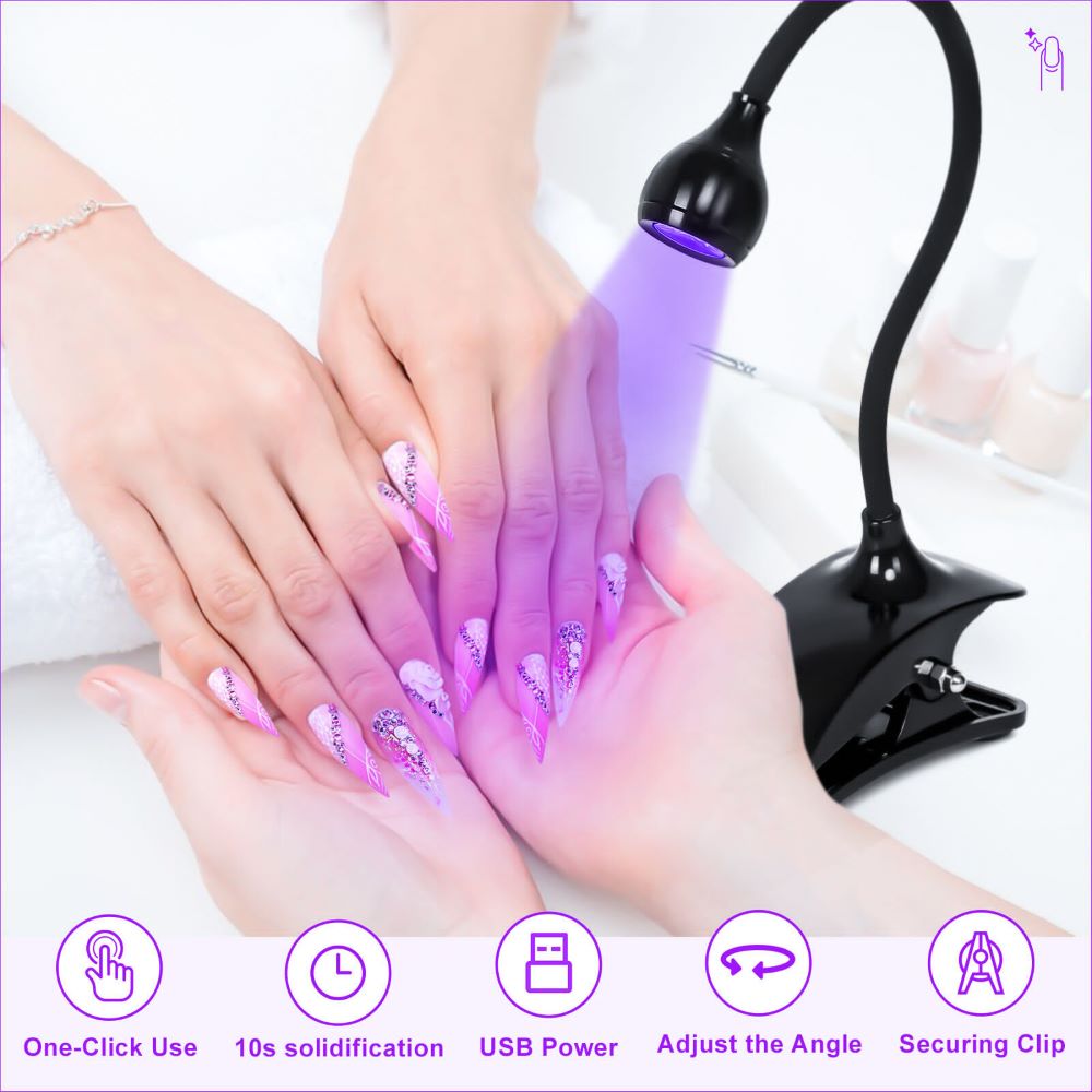 Portable USB-powered UV Nail Dryer