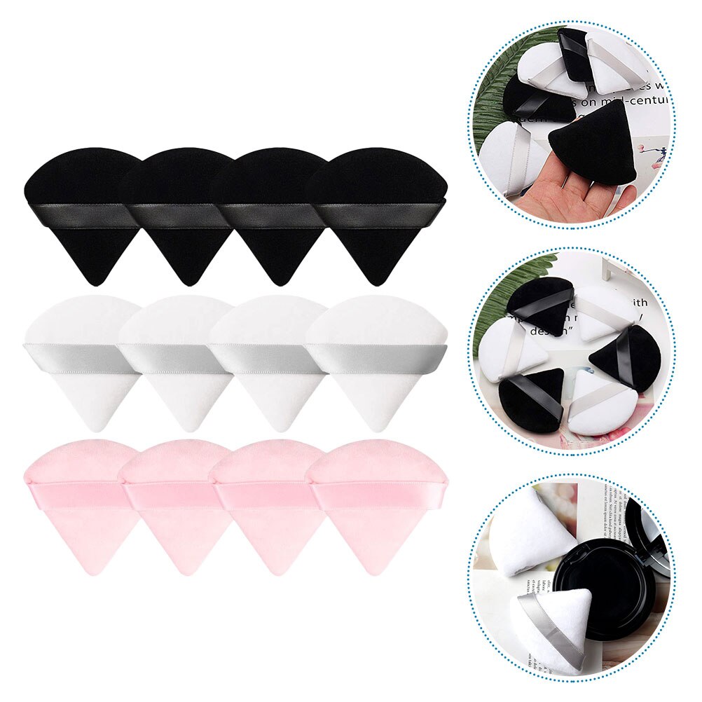 12Pcs Triangle Powder Puffs