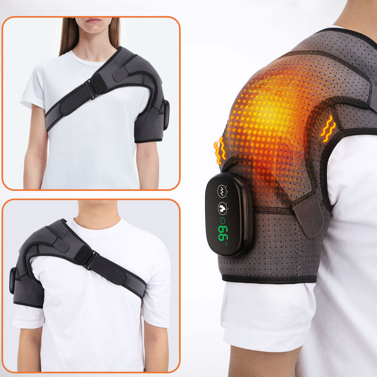 2 in 1 Heated Shoulder Massage Device