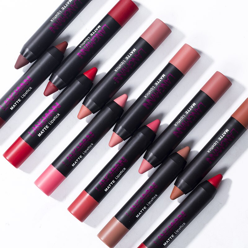 12Pcs Waterproof Matte Lipstick Set