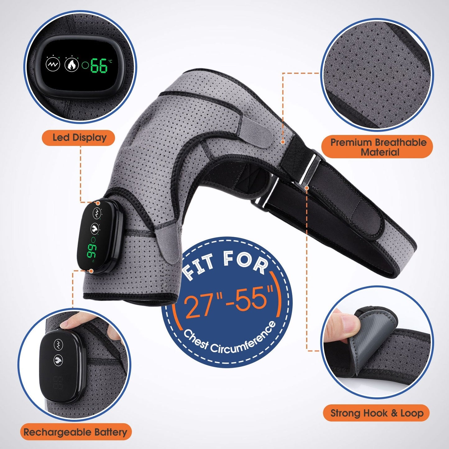 2 in 1 Heated Shoulder Massage Device