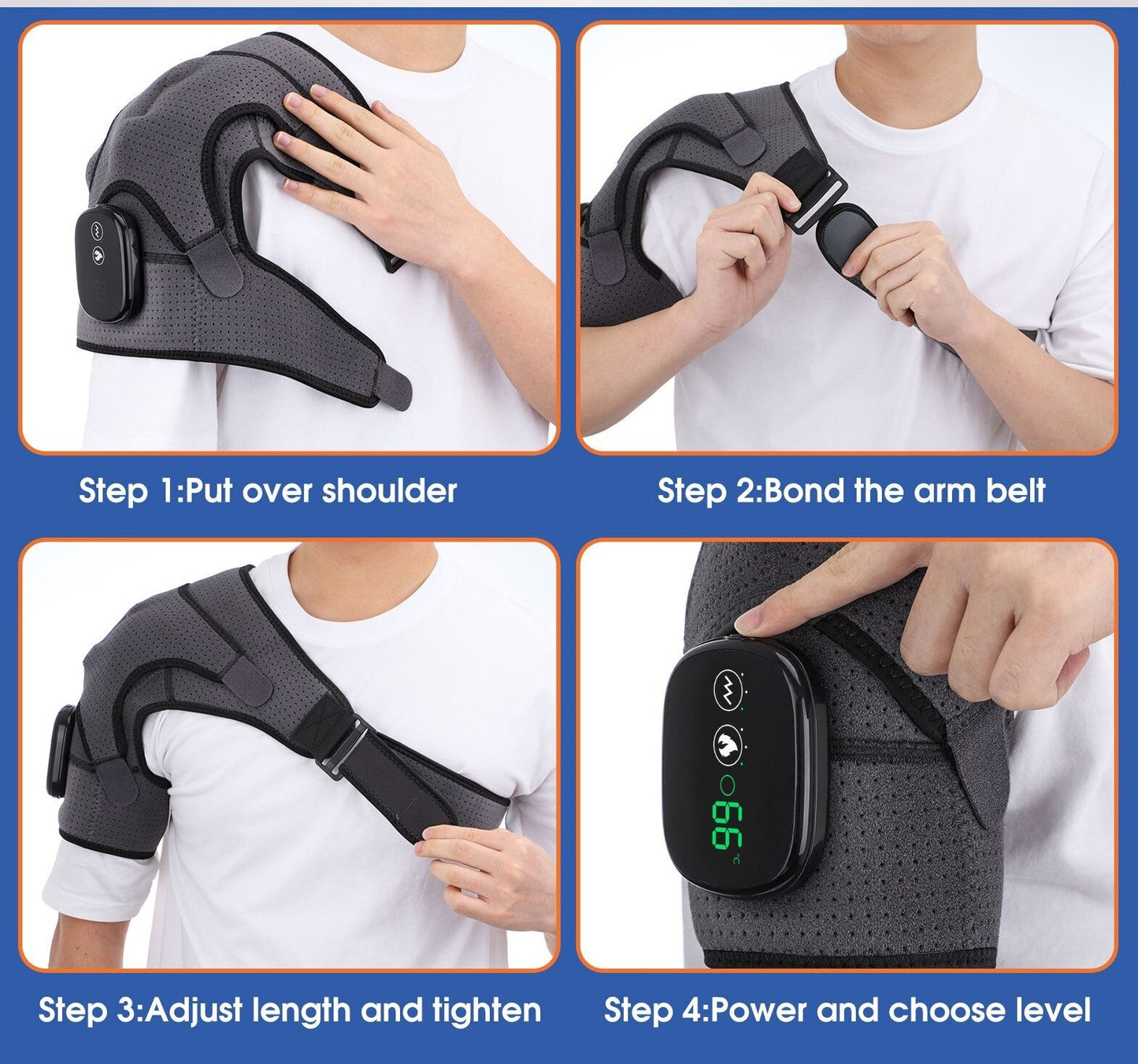 2 in 1 Heated Shoulder Massage Device